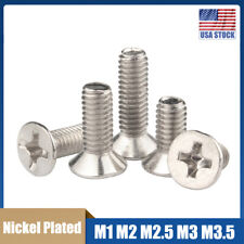 Flat Head Phillips Countersunk Screw M1.2 - M3.5 Machine Screw Length 3mm-12mm - Ontario - US