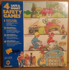 Pressman 4 Kids Safety Games 1986 Sealed in Box - Safe & Smart Board Games NEW - Matawan - US