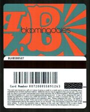 BLOOMINGDALE'S Orange and Teal B" 2007 Gift Card ( $0 ) V2"