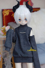 1/4MSD 1/4Puyoo&Shoushou BJD Clothes Exposed Shoulder Sweater + Necklace 3Colors