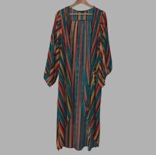 NEW-Lucky & Blessed Southwestern Serape Open Front Duster Cardigan 3x W/ Pockets