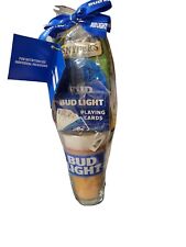 BUD LIGHT GIFT SET | Pint Glass, Coaster, Playing Cards & Snyders Pretzel Pieces