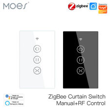 MOES ZigBee RF Smart Curtain Switch Roller Blinds Shutter Touch Alexa Google APP - Monroe Township - US