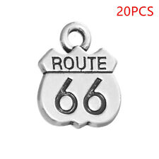 20pcs Route 66 US Charms USA Historic West Jewelry Making Accessories