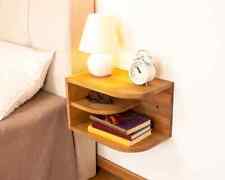 Functional Floating Nightstand, Angular Design Wood Bedside Table with Ample - Toronto - Canada