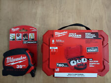 Lot Milwaukee Tools Hole Saw Dozer Kit 49-22-4019+ Tape Measure 35' construction