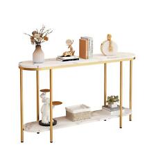 2 Tier Console Table for Entryway Faux Marble Sofa Table for Hallway Living Room - Mumbai - India