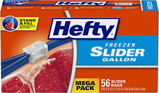 Food Bag Hefty Slider Storage Bags Gallon Size 56 Count