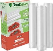 FoodSaver Vacuum Sealer Bags Rolls for Custom Fit Airtight Food Storage 11 x 16"