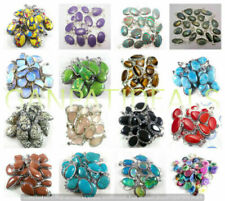 1 PCS Turquoise & Mixed Gemstone Wholesale Lot 925 Silver Plated Pendant Lot