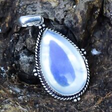 Milky Fire Opal Gemstone Handmade Ethnic Silver Jewelry Pendant 2.0 PSLS589"