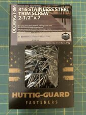 5 lbs Box of 2 1/2” X 7--316 Stainless Steel Deck/Trim Screws Huttig-Guard 575ct - Payson - US