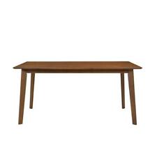 WESTINFURNITURE Dining Table 63L Mid-Century Modern Rectangle Solid Wood Brown - US"