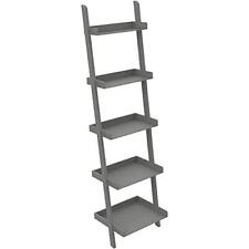 Ballucci 5-Tier Ladder Shelf, Modern 67 Tall Wood Leaning Shelf Organizer for - Denver - US"