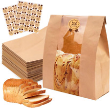 50PCS Paper Bread Bags, Sourdough Bread Bags for Homemade Bread