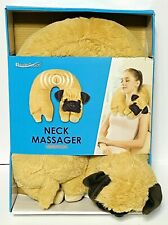 Health Touch Puppy Dog Plush Neck Massager with Vibration Great for Relaxation - Rockford - US