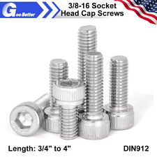 3/8-16 Socket Head Cap Screws Allen Hex Drive Stainless Steel Bolts 3/4 to 4" - Ontario - US"