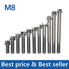 M8 Titanium Bolts Hex Flange 10,15,20,25,30,35,40,45,50,60,65,70,75,80,85,90mm - CN