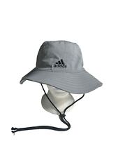 ADIDAS AEROREADY Bucket Sun Boonie Hat Cap Drawstring Grey Adult Size OSFM