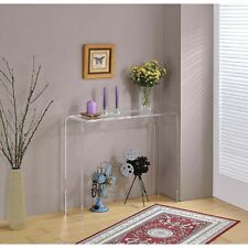 Clear Lucite Acrylic Console Table Narrow Airy Sleek Small Space Ghost Accent - Mumbai - India