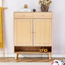 Modern minimalist storage cabinet, rattan shoe cabinet, bed top cabinet. - Mumbai - India