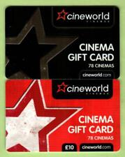 CINEWORLD ( UK ) Stars ( 2 ) 2011 Gift Cards ( $0 )