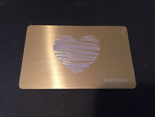 BEBE Silver Heart Over Gold 2011 Foil Gift Card ( $0 )