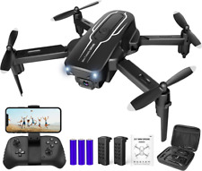 Mini Drone with Camera for Adults Kids - 1080P HD FPV Drones Black