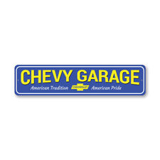 Chevy Garage Metal Sign Chevrolet Automotive Car Man Cave Sports Memorabilia