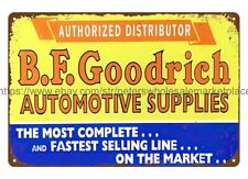 1940s BF Goodrich Auto Supplies automotive garage metal tin sign wall decor