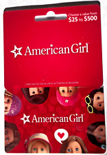 American Girl Doll $25 Full Value Gift Card - Unused - Free Shipping