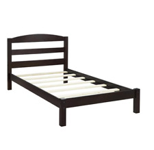 KIDS TWIN BED FRAMES Wood Platform Bed Black/Brown/Gray White Available - Toronto - Canada