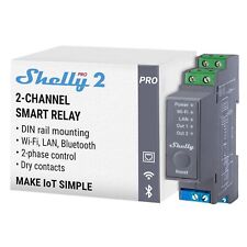 Shelly Pro 2 | Wi-Fi, LAN & Bluetooth 2 Channel Smart Relay | Home & Facility... - US