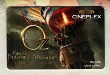 CINEPLEX ( Canada ) Oz, The Great and Powerful 2013 Gift Card ( $0 ) V1