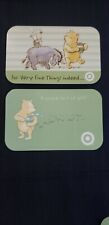 Winnie the Pooh Target 2 Assorted Gift Card Lot NO $Value Collectible Only