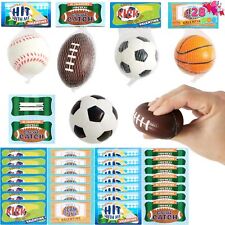 Kids Valentines Day Gift Cards with Gift Mini Sports Ball Figure Stress Balls