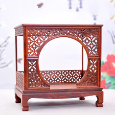 Dollhouse Furniture Miniature Antique Moon Door Bed Dollhouse Room Decoration