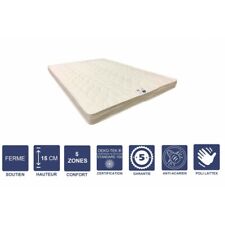 Matelas Ferme avec Latex Naturel Pour Canapé Lit - 15 cm - 5 zones de Confort -