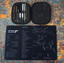 Glock Gun Cleaning Mat Diagram Schematic and Universal Cleaning Kit