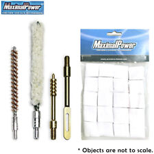 MaximalPower Gun Cleaning Jag Bronze Mop Brush for .22 Cal 8-22 Thread (Combo)