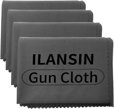 10/6Pack Technology Microfiber Black/Gray Gun Cleaning Cloth-Large Size-Lint Fre