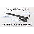 Hearing Aid Cleaning Brush with Wax Loop & Magnet