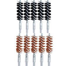 .40/.45cal 10MM Cleaning Bore Brush Set- Brass Bore Brush, Nylon Bore Brush 8-32