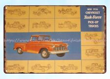 1956 automotive Pickup Truck cars metal tin sign interesting wall decor