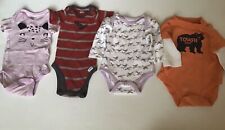 Baby Girl Boy Clothes Lot Sizes 0-6 Months Assorted One Piece Rompers