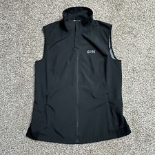 Gore Wear Vest Mens Large Black Windstopper Cycling Bike Zip Sleeveless Jacket