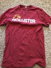 Hollister Brand Red California T Shirt Adult Medium