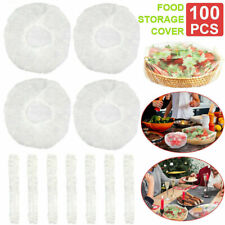 100Pcs Disposable Dustproof Bowl Cover Food Fresh Keeping Vacuum Sealed Bags USA