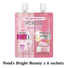 Pond's Bright Beauty 3D Glow Serum + Day Cream SPF 15 PA++ Face 10g. x 6 sachets