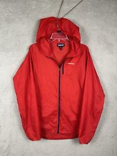 Patagonia Houdini Jacket Windbreaker Men's Medium Red Ultralight Nylon EUC